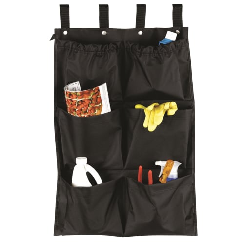 Bolsa para Carrito de Limpieza Hospitality 1 Source® XDuty®, 6 Bolsillos 600D, 19 x 32, Negro